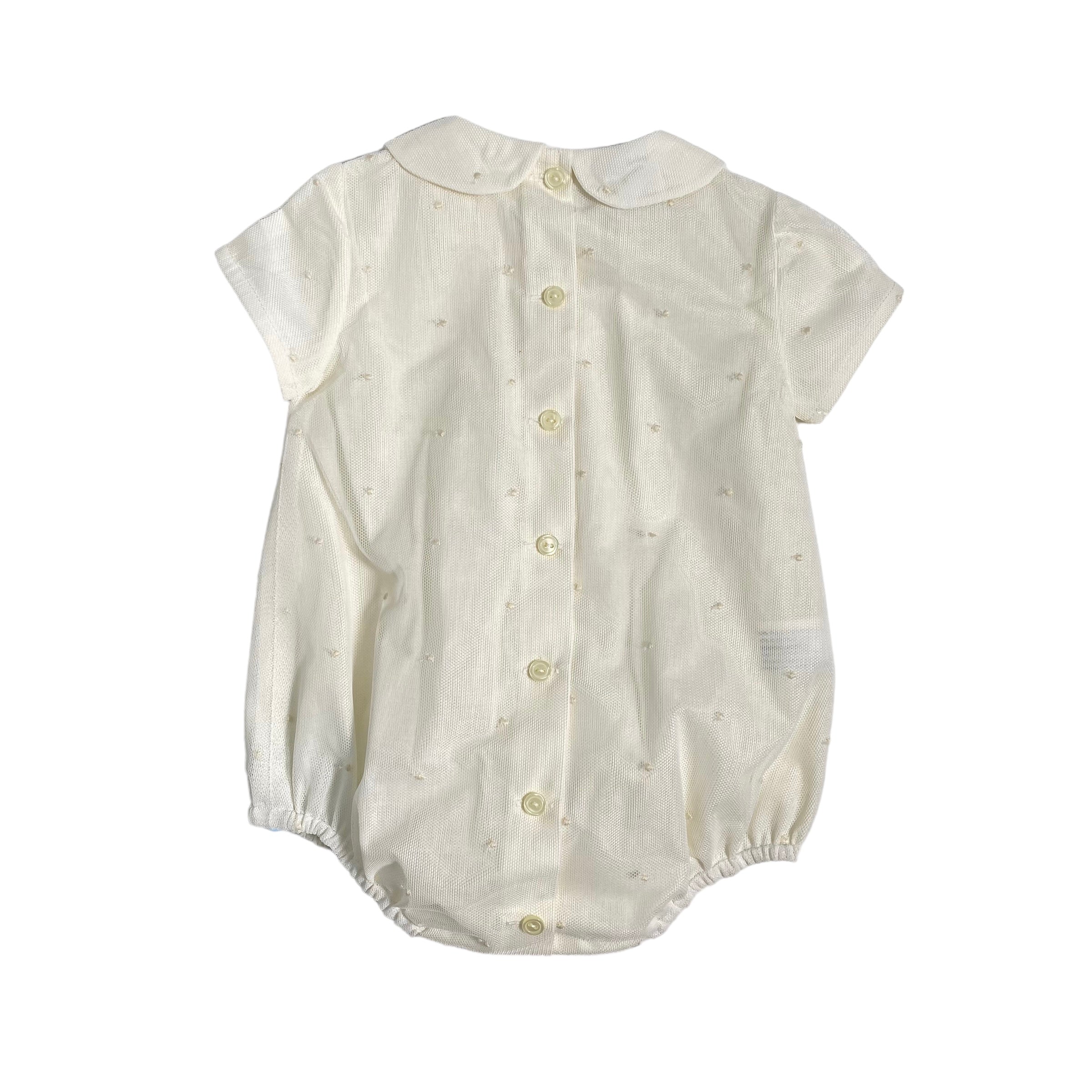 Pagliaccetto Elegante Battesimale In Tulle Neonato/a GRANLEI 228 - GRANLEI - Luxury Kids