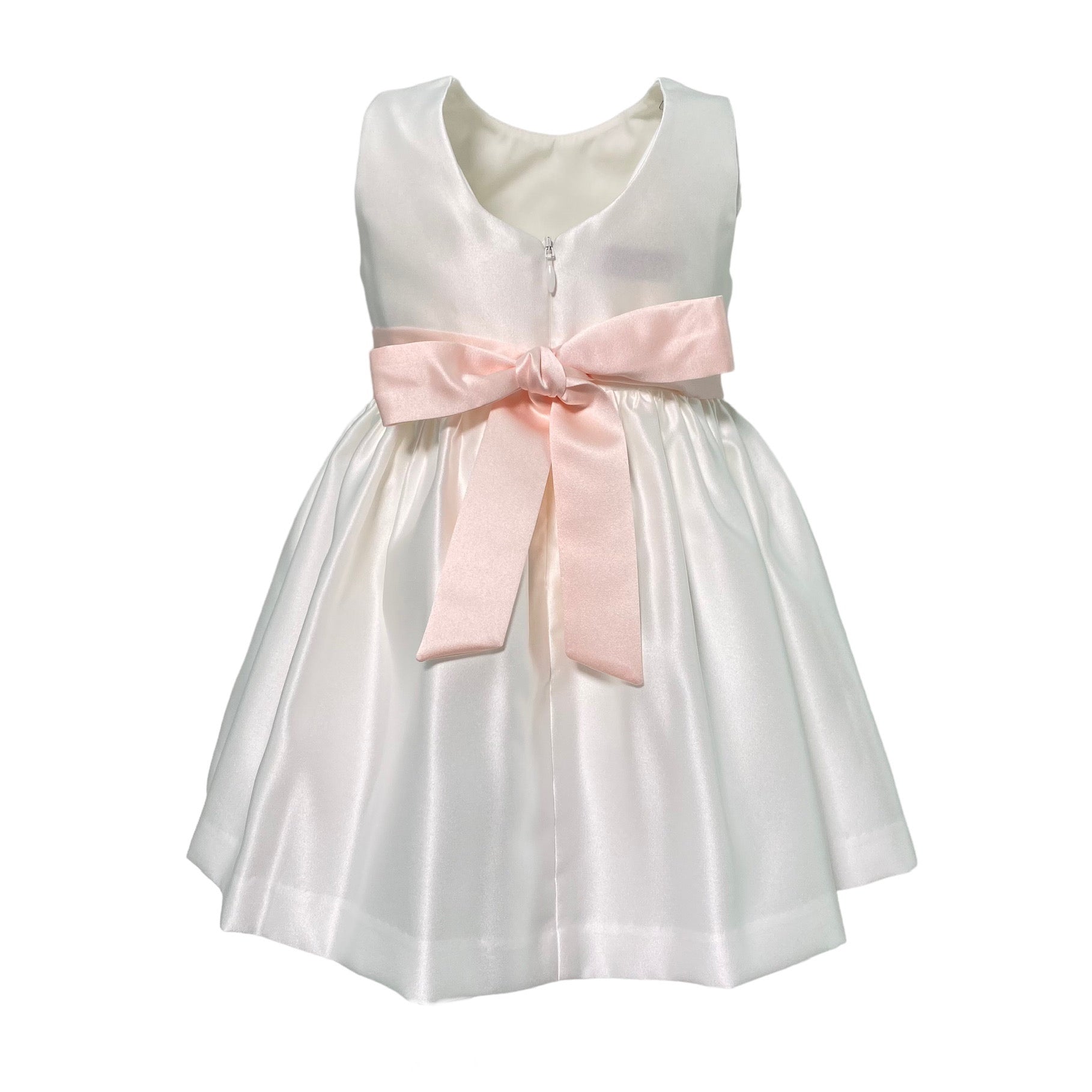 Abito Elegante Smanicato In Rasatello Neonata PETIT 2015659 - PETIT - Luxury Kids