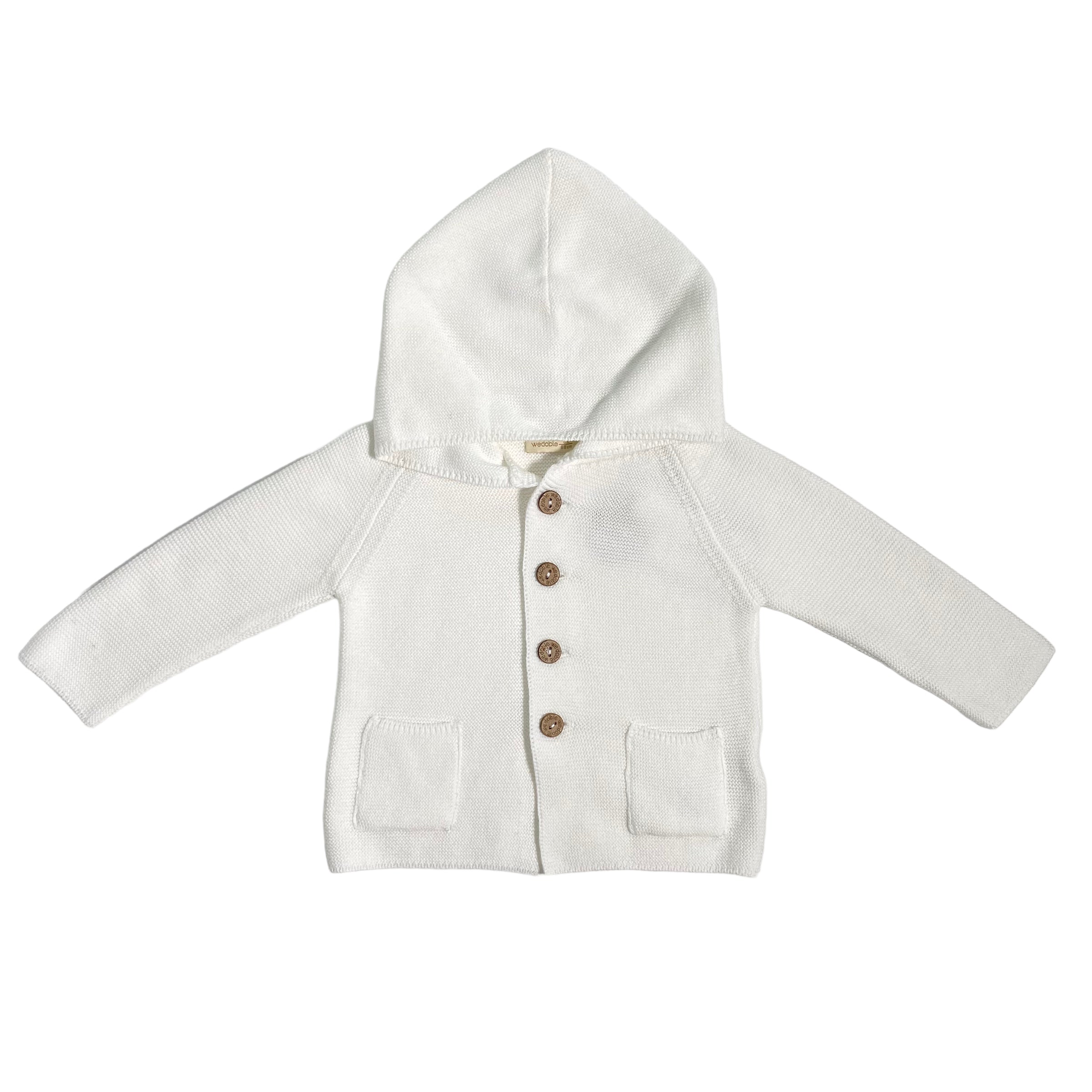 Cappottino In Filo Di Cotone Con Cappuccio Neonato WEDOBLE V2308308A