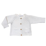 Cardigan In Caldo Cotone Con Trecce Neonato A&J 141 - A&J - LuxuryKids