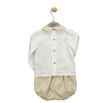 Completo Con Bermuda In Caldo Cotone Neonato BABIDU 41421 - BABIDU - LuxuryKids