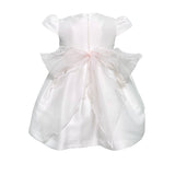Abito Elegante Mezza Manica In Mikado Bianco Neonata MIMILU' 328BB - MIMILU' - Luxury Kids