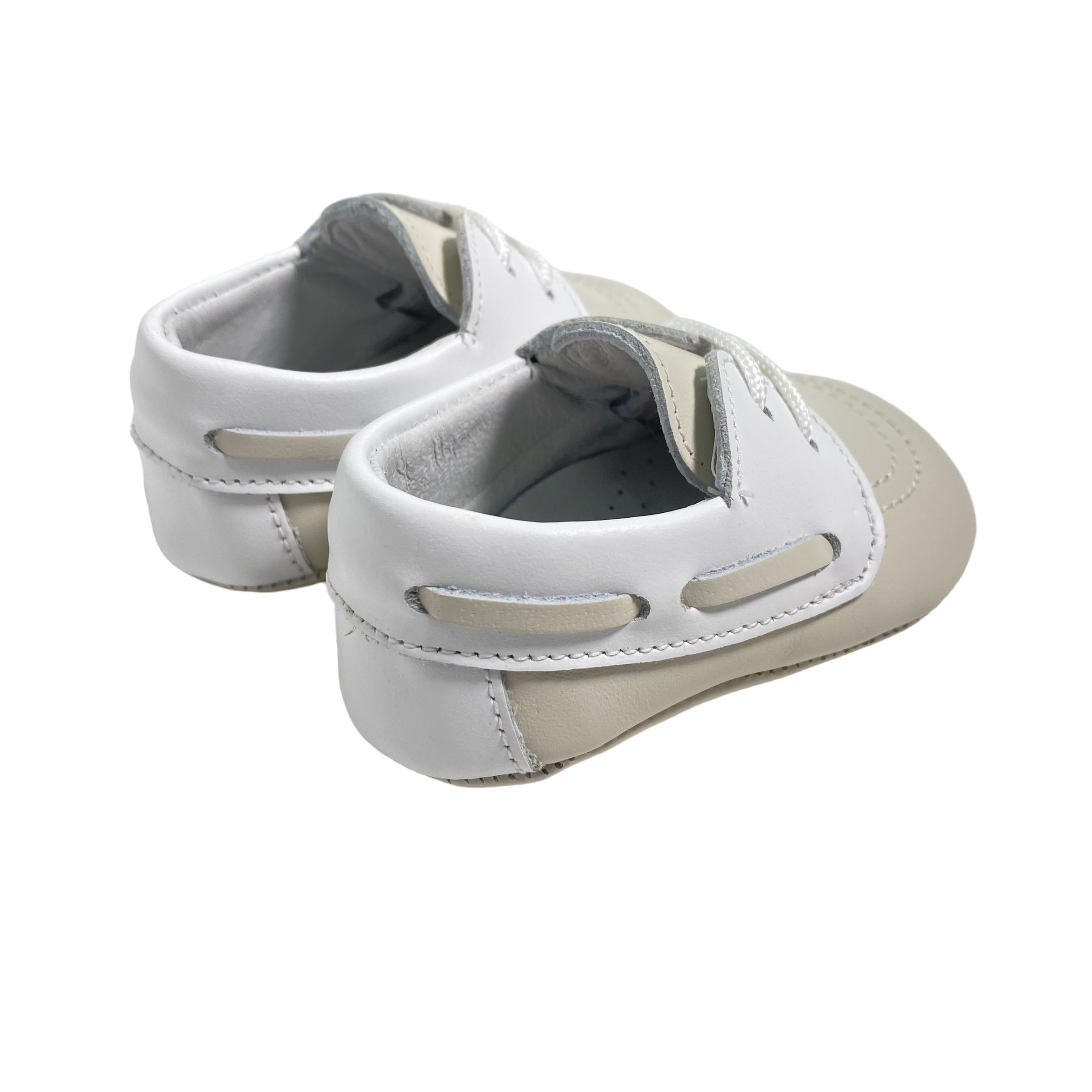 Scarpe Da Culla Modello Mocassino In Pelle Neonato RIZITOS A2919P - RIZITOS - Luxury Kids
