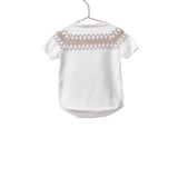 Pagliaccetto Intero In Filo Di Cotone Organico Neonato WEDOBLE V2301305C - WEDOBLE - Luxury Kids