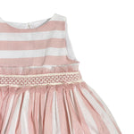 Abito Smanicato in Cotone A righe Bambina YOEDU 0510 - YOEDU - Luxury Kids