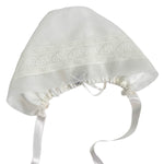 Abito Elegante Battesimale In Seta E Pizzo Panna Neonata PICCOLA GIUGGIOLA CHIESSI - PICCOLA GIUGGIOLA - Luxury Kids