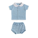 Pagliaccetto Spezzato In tessuto Anallergico Acrilico Neonato SARDON RF602 - SARDON - Luxury Kids
