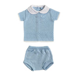 Pagliaccetto Spezzato In tessuto Anallergico Acrilico Neonato SARDON RF602 - SARDON - Luxury Kids