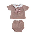 Pagliaccetto Spezzato In Tessuto Anallergico Acrilico Neonata SARDON MC170 - SARDON - Luxury Kids
