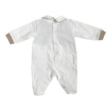 Tutina Intera In Cotone E Tessuto Operato Neonato TETO E TATTA TU4880 - TETO E TATTA - Luxury Kids
