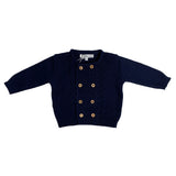 Cardigan In Misto Lana Doppiopetto Neonato LA SARTORIA DEI PICCOLI LM246 - LA SARTORIA DEI PICCOLI - LuxuryKids