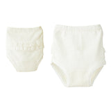 Culotte aus perforierter Baumwolle mit Rüschen für Baby-Mädchen CALAMARO 01748