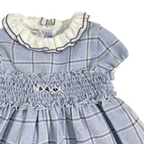 Abito In Caldo Cotone A Quadri Neonata LA SARTORIA DEI PICCOLI L219 - LA SARTORIA DEI PICCOLI - LuxuryKids