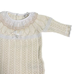 Tutina Intera In Filo Di Cotone Traforata Neonata DR KID DK160 - DR KID - Luxury Kids