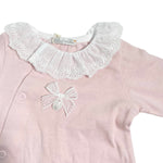 Tutina Intera In Cotone Con Collo Volant Neonata DR KID DK169 - DR KID - Luxury Kids