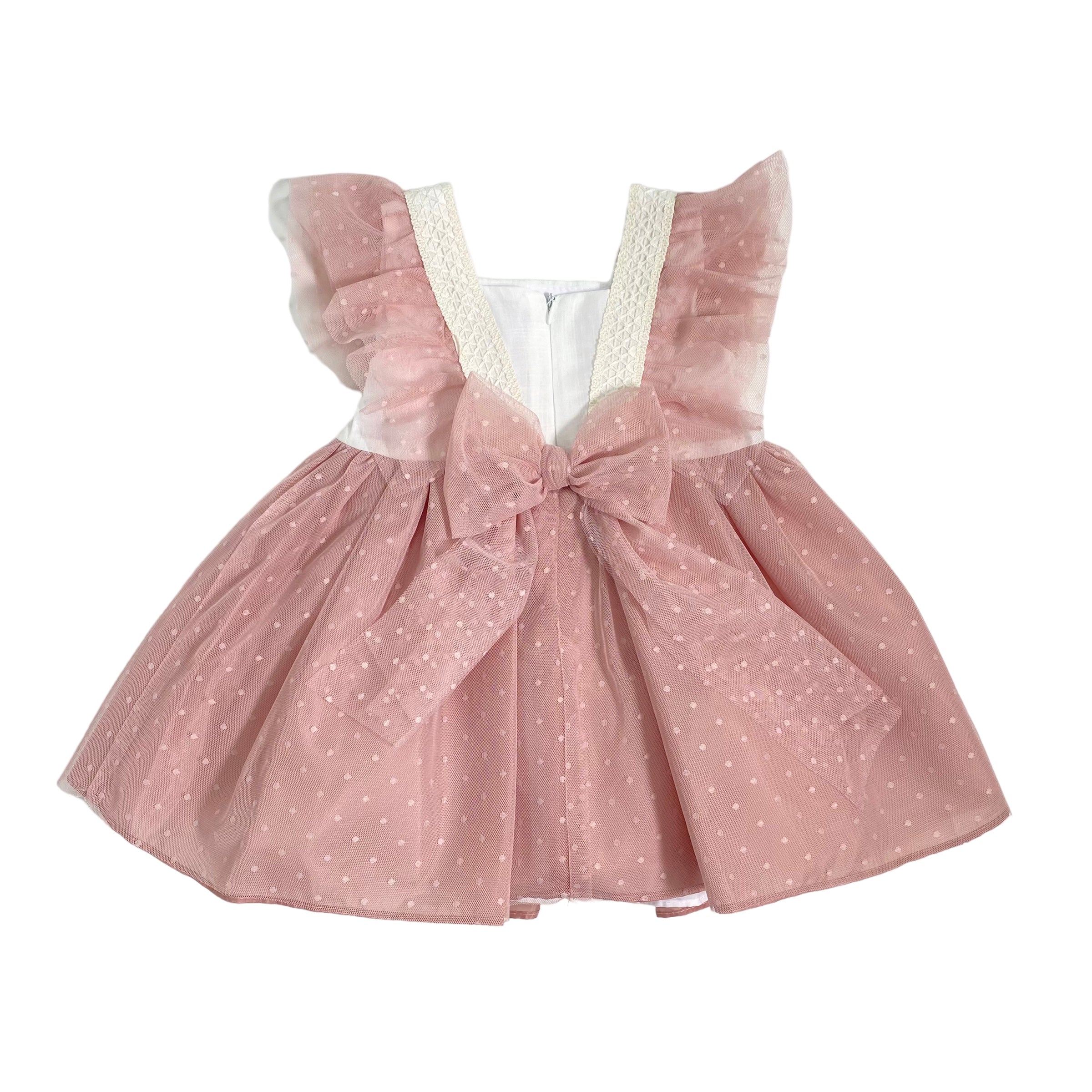 Abito Smanicato In Tulle Elegante Neonata YOEDU 0502 - YOEDU - Luxury Kids
