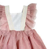 Abito Smanicato In Tulle Elegante Neonata YOEDU 0502 - YOEDU - Luxury Kids