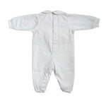 Tutina Intera In Cotone Bianca Neonata LA SARTORIA DEI PICCOLI LTB309 - LA SARTORIA DEI PICCOLI - Luxury Kids