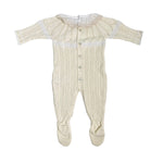 Tutina Intera In Filo Di Cotone Traforata Neonata DR KID DK160 - DR KID - Luxury Kids