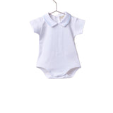 Completo Con Salopette In Filo Di Cotone Neonato WEDOBLE V2303310A - WEDOBLE - Luxury Kids