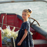 Halbärmliges Kleid aus bestickter Baumwolle für Mädchen PATACHOU 3633584