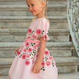 Abito Mezza manica In Chiffon Stampato Bambina PATACHOU 3633520