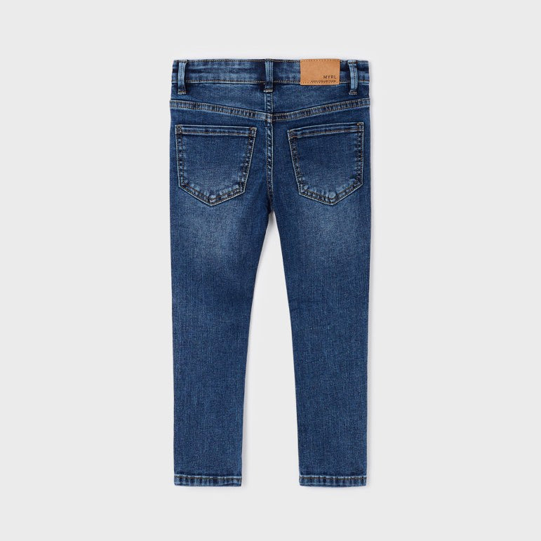 Jeans Slim Fit In Cotone Sostenibile Bambino MAYORAL 515 - MAYORAL - Luxury Kids