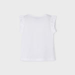 Maglietta Smanicata In Cotone Bambina MAYORAL 3074 - MAYORAL - Luxury Kids