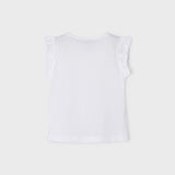 Maglietta Smanicata In Cotone Bambina MAYORAL 3074 - MAYORAL - Luxury Kids