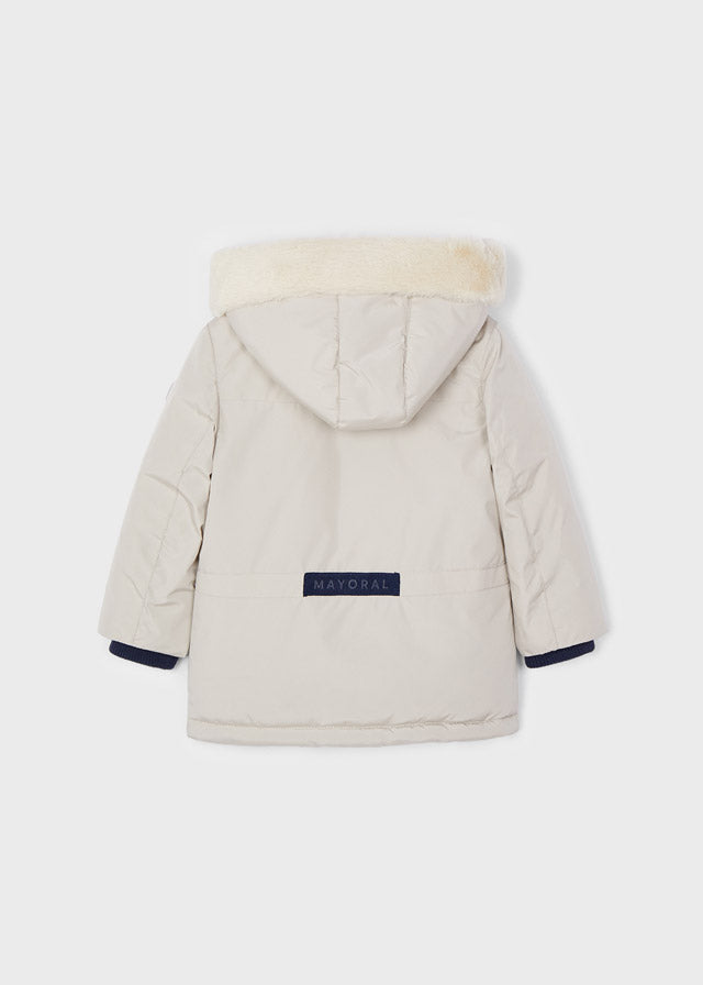 Parka Imbottito Beige Neonato MAYORAL 2420 - MAYORAL - LuxuryKids