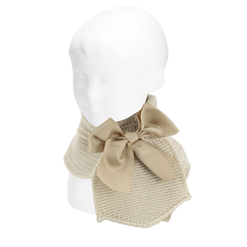 Sciarpa Incrociata A Punto Legaccio E Fiocco Grande Bambina CONDOR 50438 - Condor - LuxuryKids