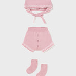 Set 3 Pezzi Con Culotte Calzini E Cuffia Neonata MAYORAL 9617 - MAYORAL - Luxury Kids
