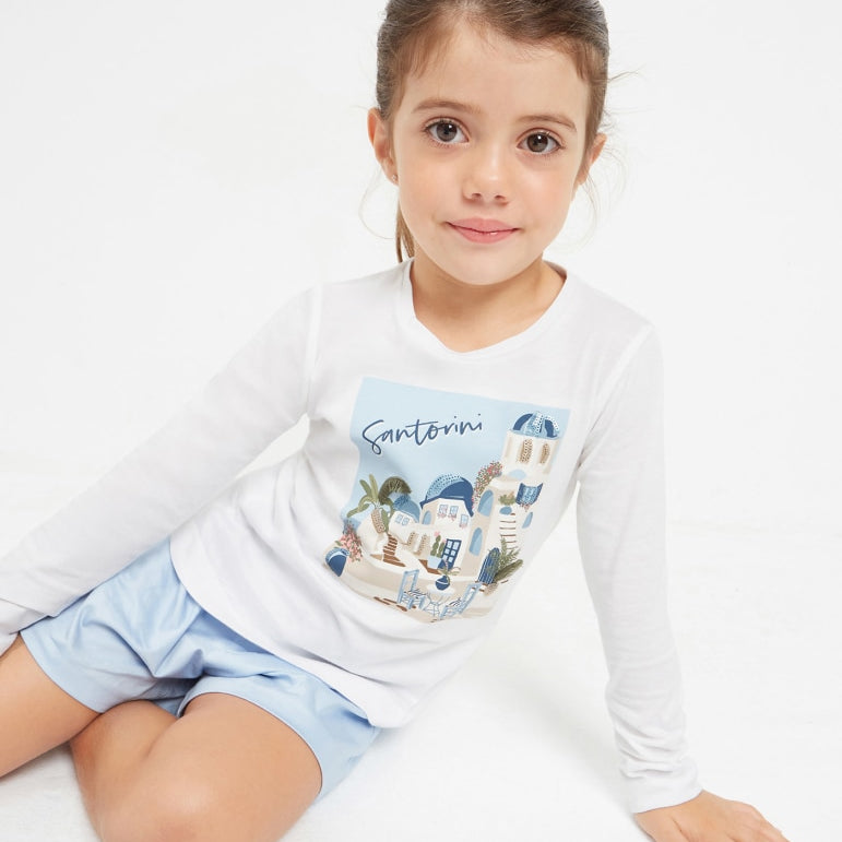 Set maglietta E Elastico In Cotone Bambina MAYORAL 3072 - MAYORAL - Luxury Kids