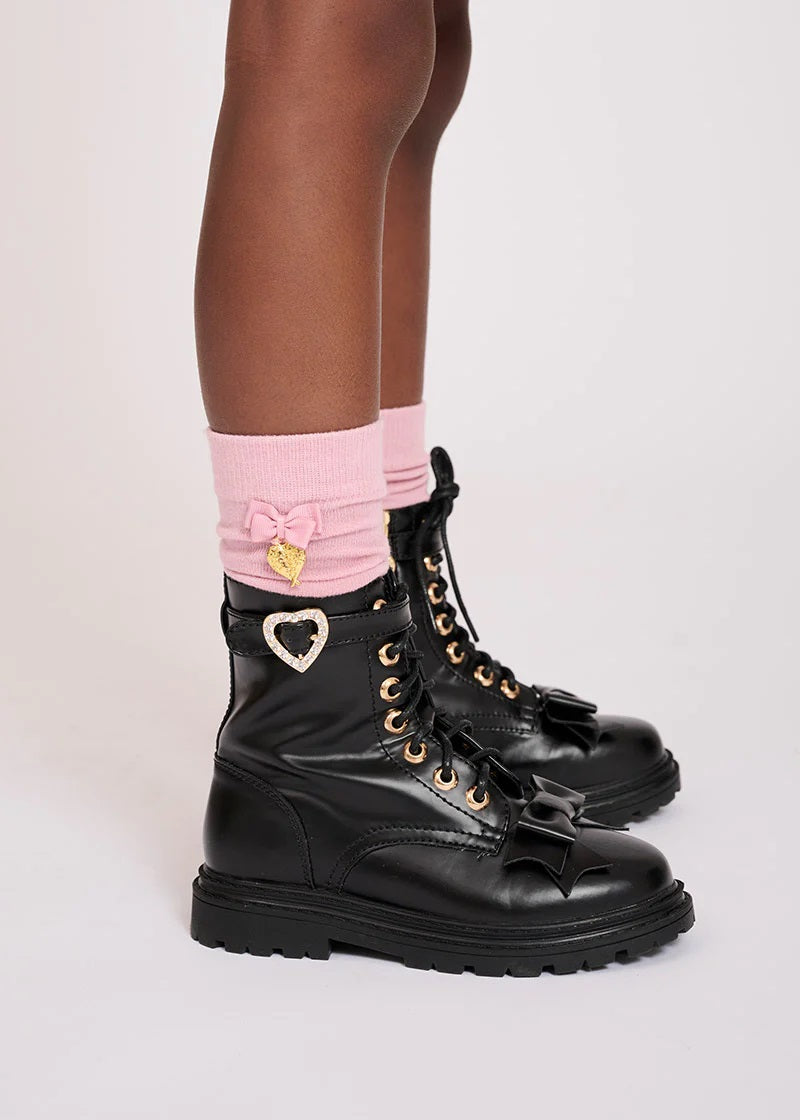 Calzini Alti Parigine In Caldo Cotone Bambina ANGEL'S FACE SOCKS - Angel's Face - LuxuryKids