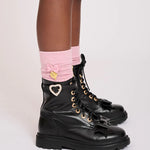 Calzini Alti Parigine In Caldo Cotone Bambina ANGEL'S FACE SOCKS - Angel's Face - LuxuryKids